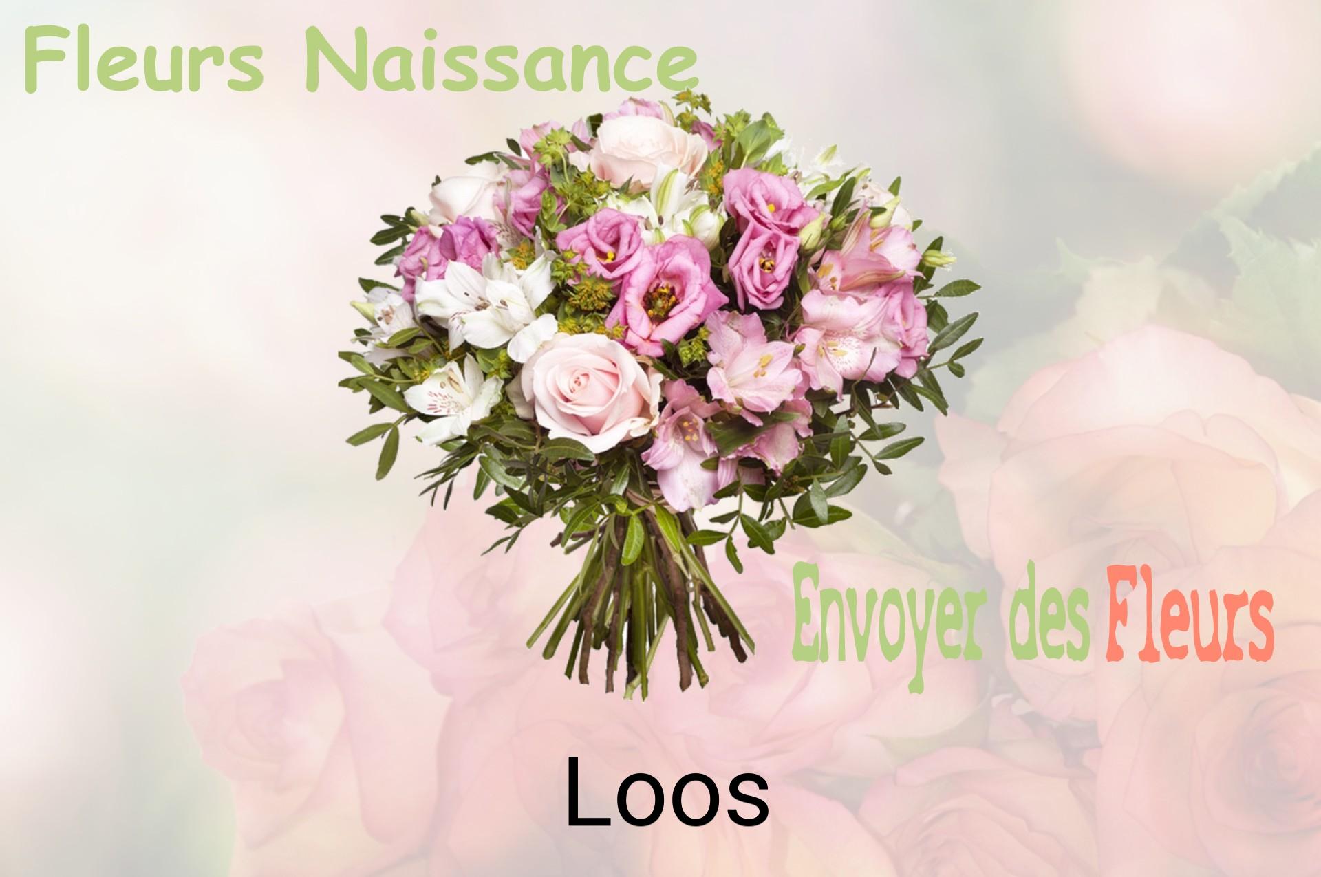 Bouquet de fleurs de naissance livré à Loos